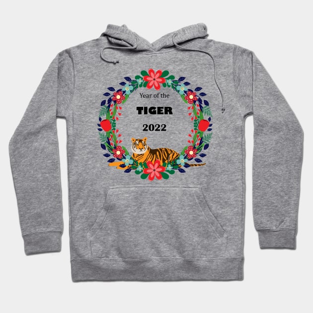 Year of the tiger - 2022 Hoodie by grafart